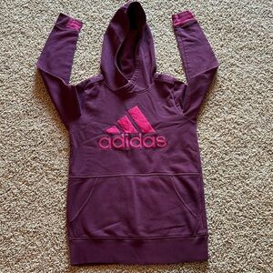 Adidas burgundy hoodie. Size medium